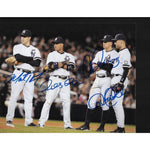 Load image into Gallery viewer, Robinson Cano Mark Teixeira Alex Rodriguez and Derek Jeter 8 by 10 signed photo
