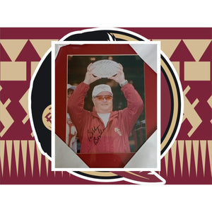 Bobby Bowden Florida State Seminoles frame 8 x 10 signed photo with proof