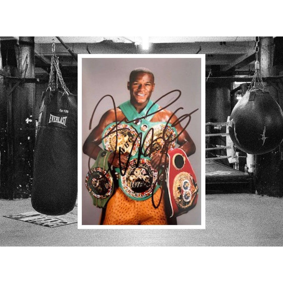 Floyd Money Mayweather boxing Legend 5 x 7 photo signed with proof