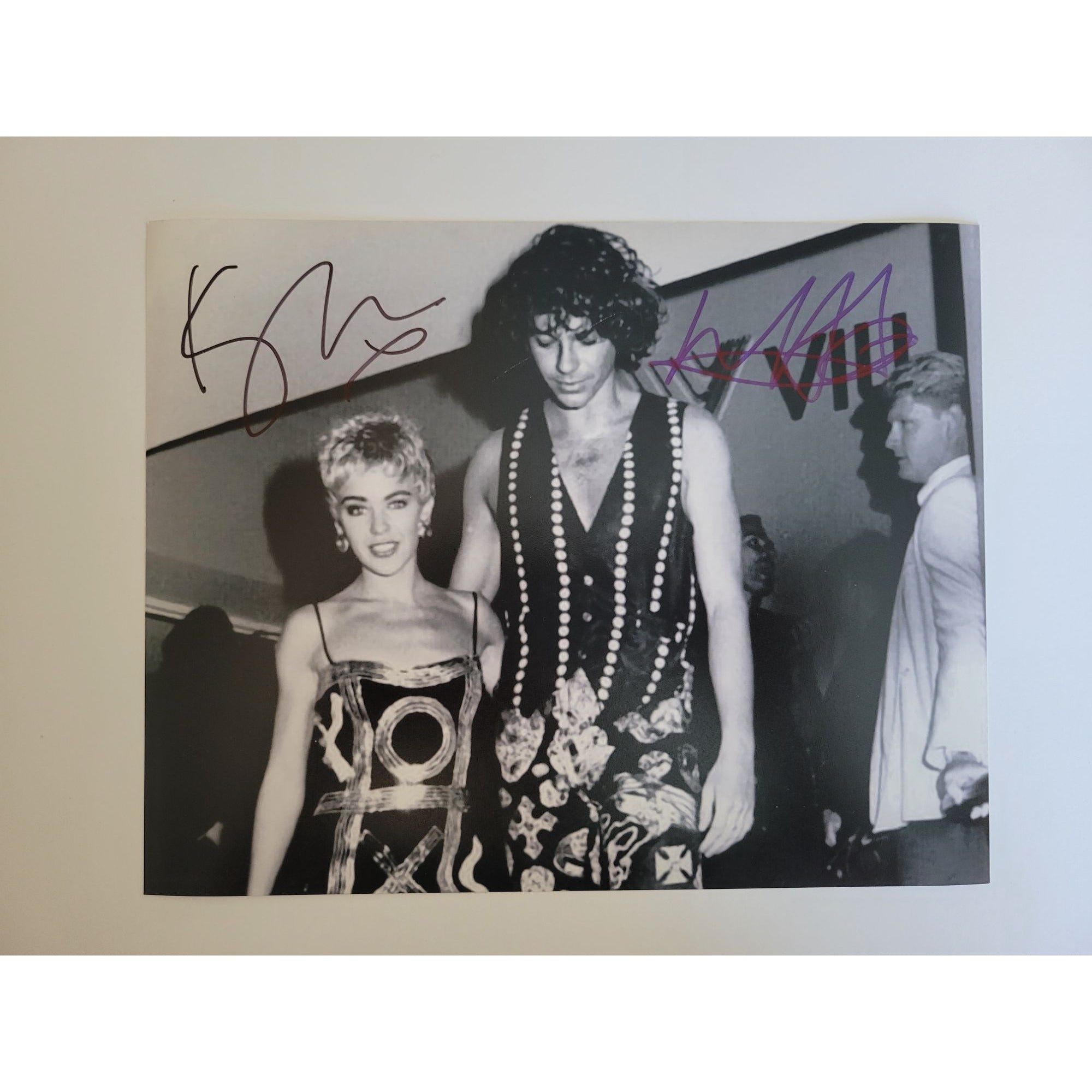 Michael HutchinsE INXS and Kylie Minogue 8x10 photo signed