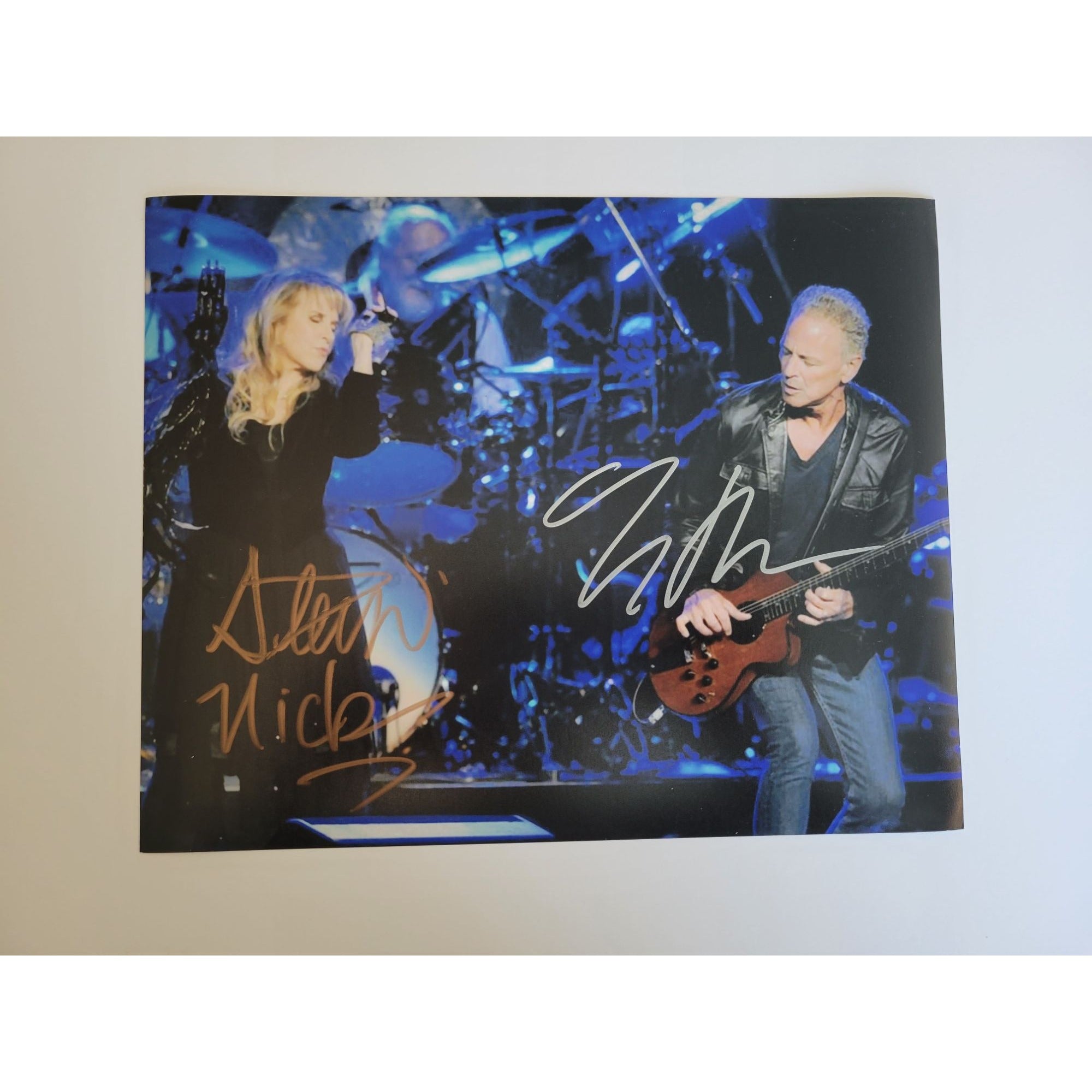 Stevie Nicks and Mark Knopfler Dire Straits 8x10 photo signed with proof