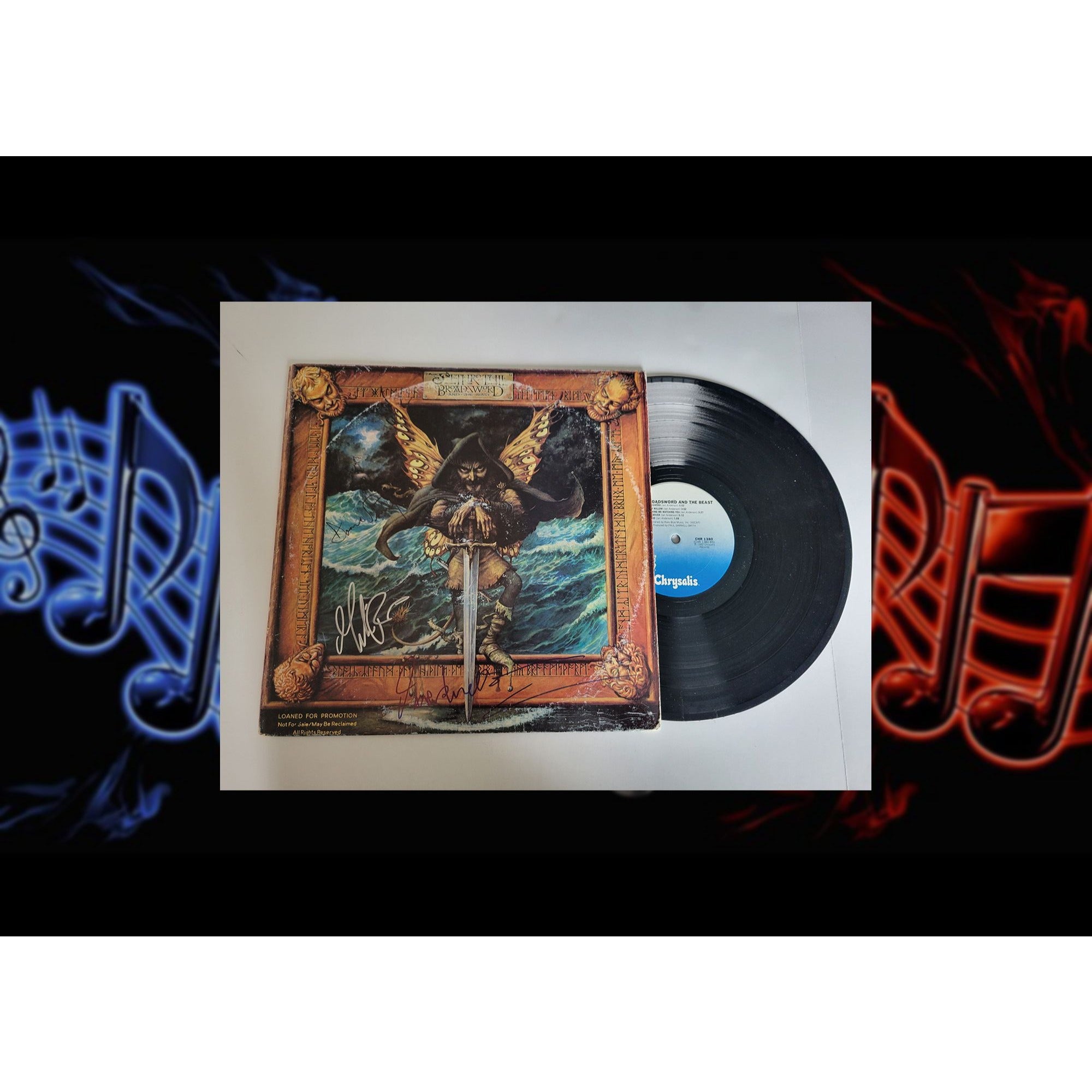 Ian Anderson Jethro Tull LP signed