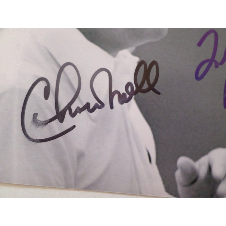 Terry Bradshaw and Chuck Noll Pittsburgh Steelers 8 by 10 signed photo - Awesome Artifacts 