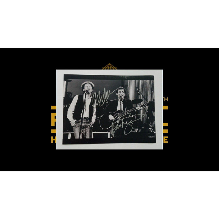 Paul Simon and Art Garfunkel 8 x 10 signed photo with proof