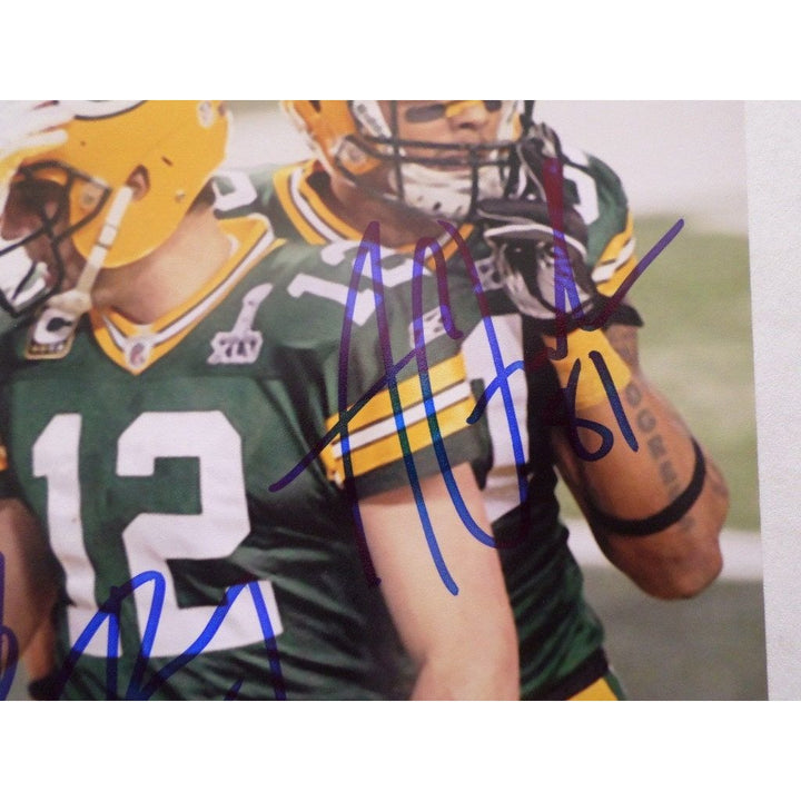 Aaron Rodgers Greg Jennings Jordy Nelson 8 x 10 signed photo