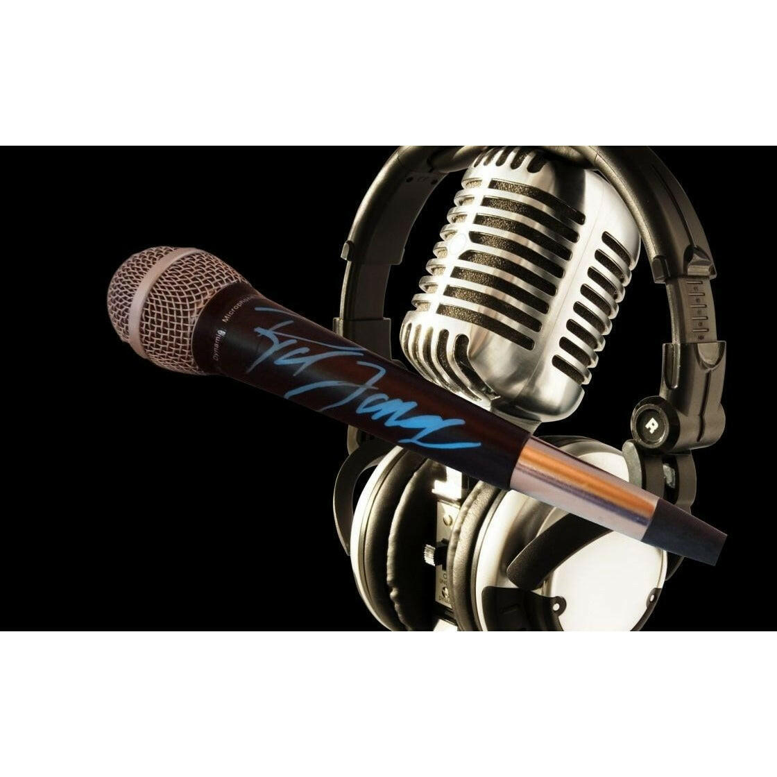 Rick James signed microphone