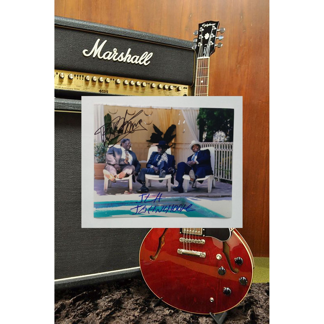 B.B. King and John Lee Hooker 8 x 10 signed photo with proof