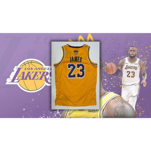 LeBron James Lakers Custom Framed Jersey Number Display