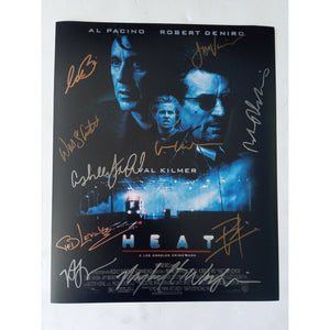 Val Kilmer, Robert De Niro, Michael Man, Tom Sizemore, Heat cast signed 11x14 photo with proof