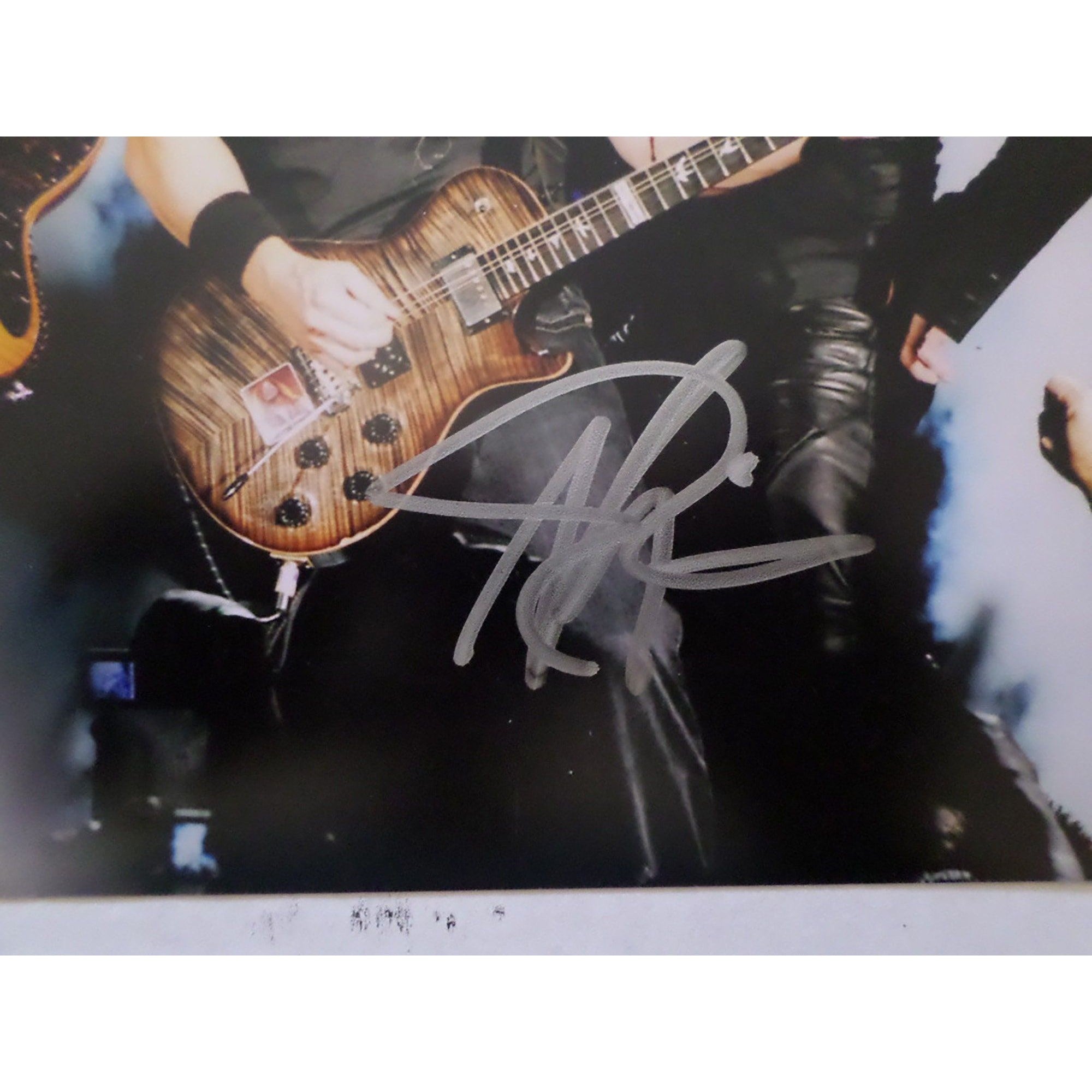 Scott Sapp, Mark Tremonti, Creed signed 8 by 10 photo - Awesome Artifacts 