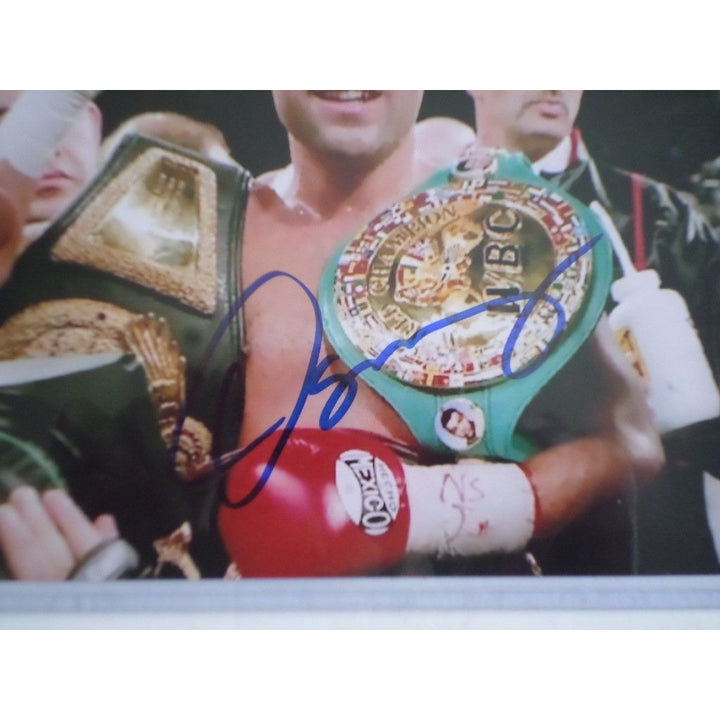 Oscar Dela Hoya 5X7 boxing signed photo - Awesome Artifacts 