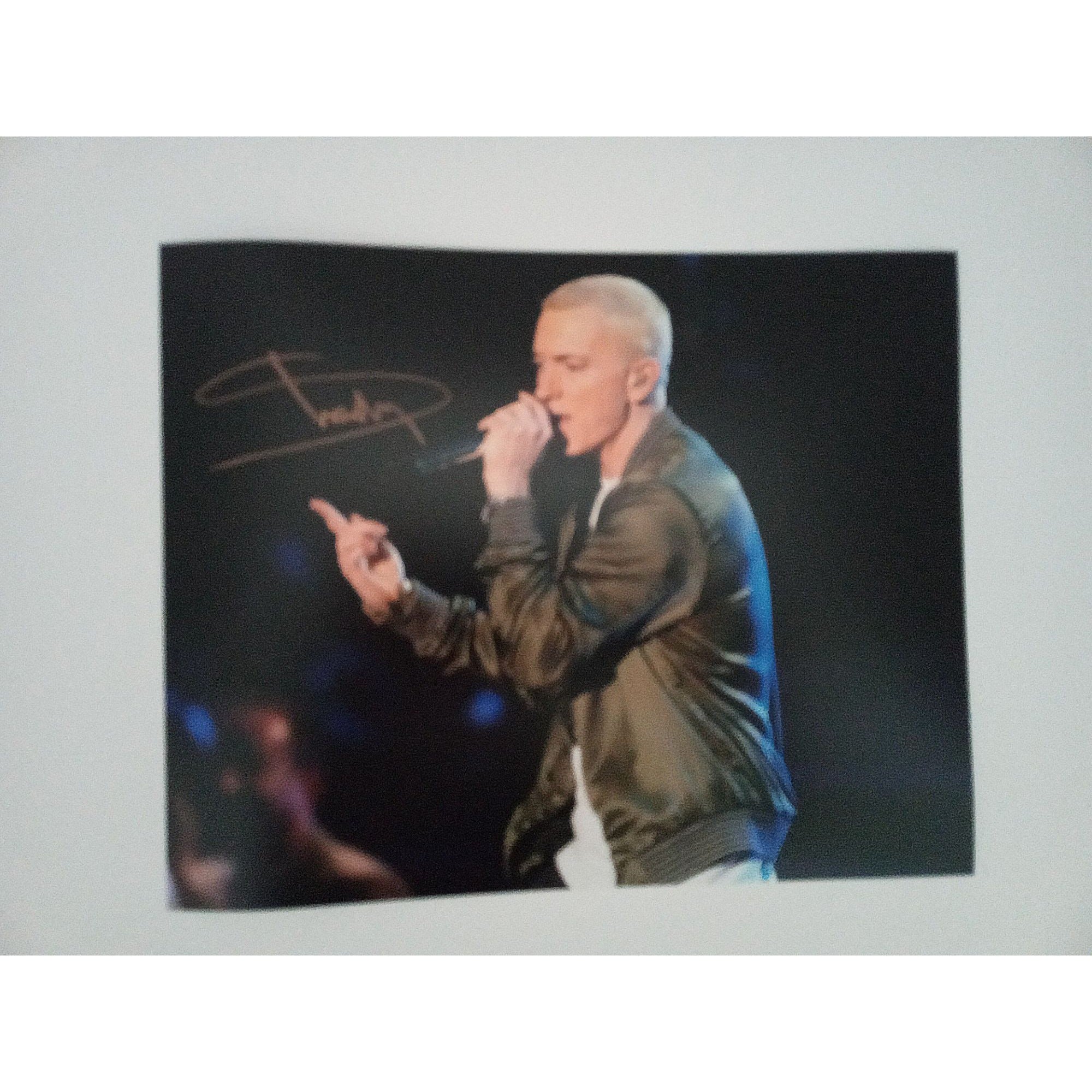 Eminem Marshall Mathers Slim Shady 8 x 10 signed photo with proof