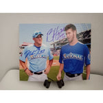 Load image into Gallery viewer, Bryce Harper and Mike Trout 8 by 10 signed photo with proof
