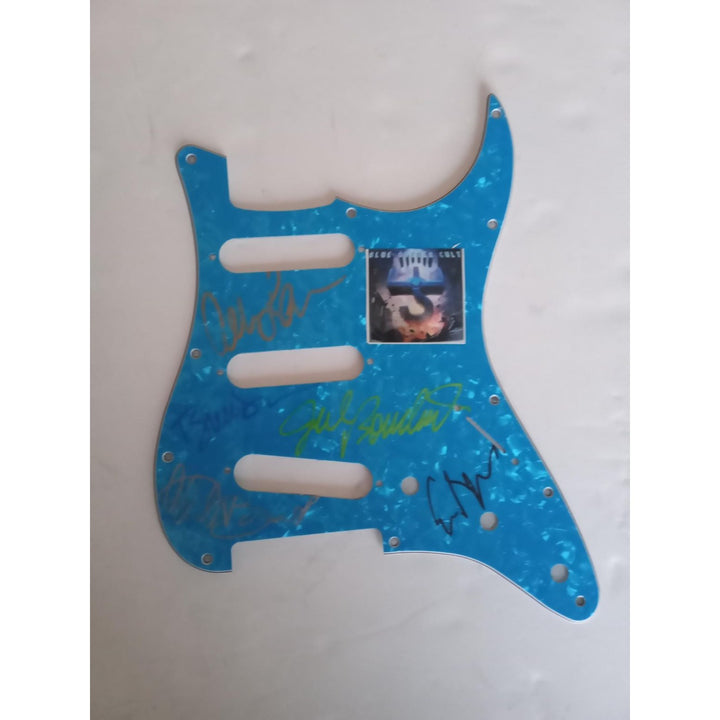 Blue Oyster Cult Buck Dharma Eric Bloom electric guitar pickguard signed