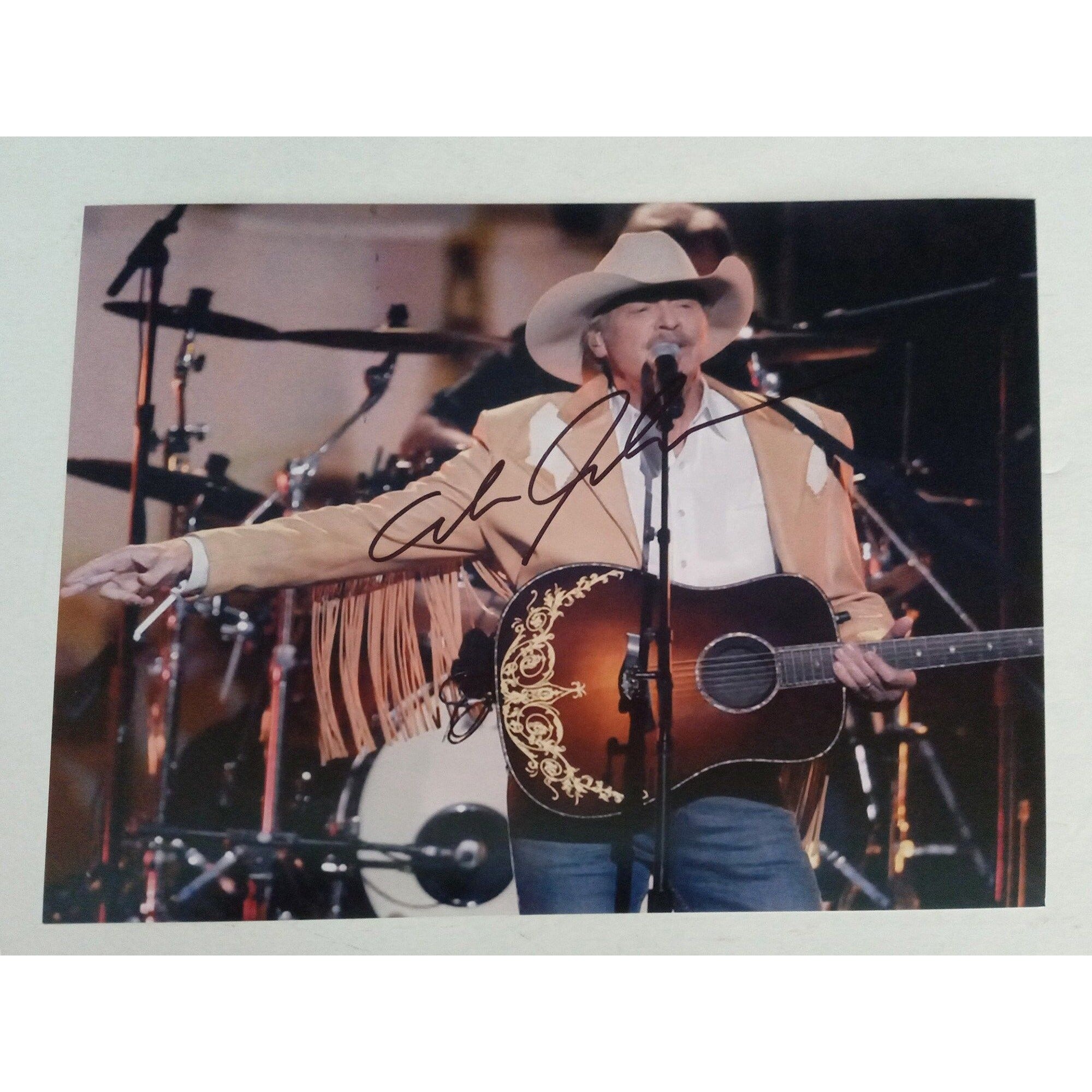 Alan Jackson 8x 10 signed photo with proof