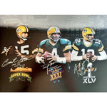 Load image into Gallery viewer, Green Bay Packers Bart Starr Brett Favre Aaron Rodgers 16 x 20 photo signed with Proof
