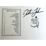 Load image into Gallery viewer, Dustin Johnson Masters scorecard signed with proof

