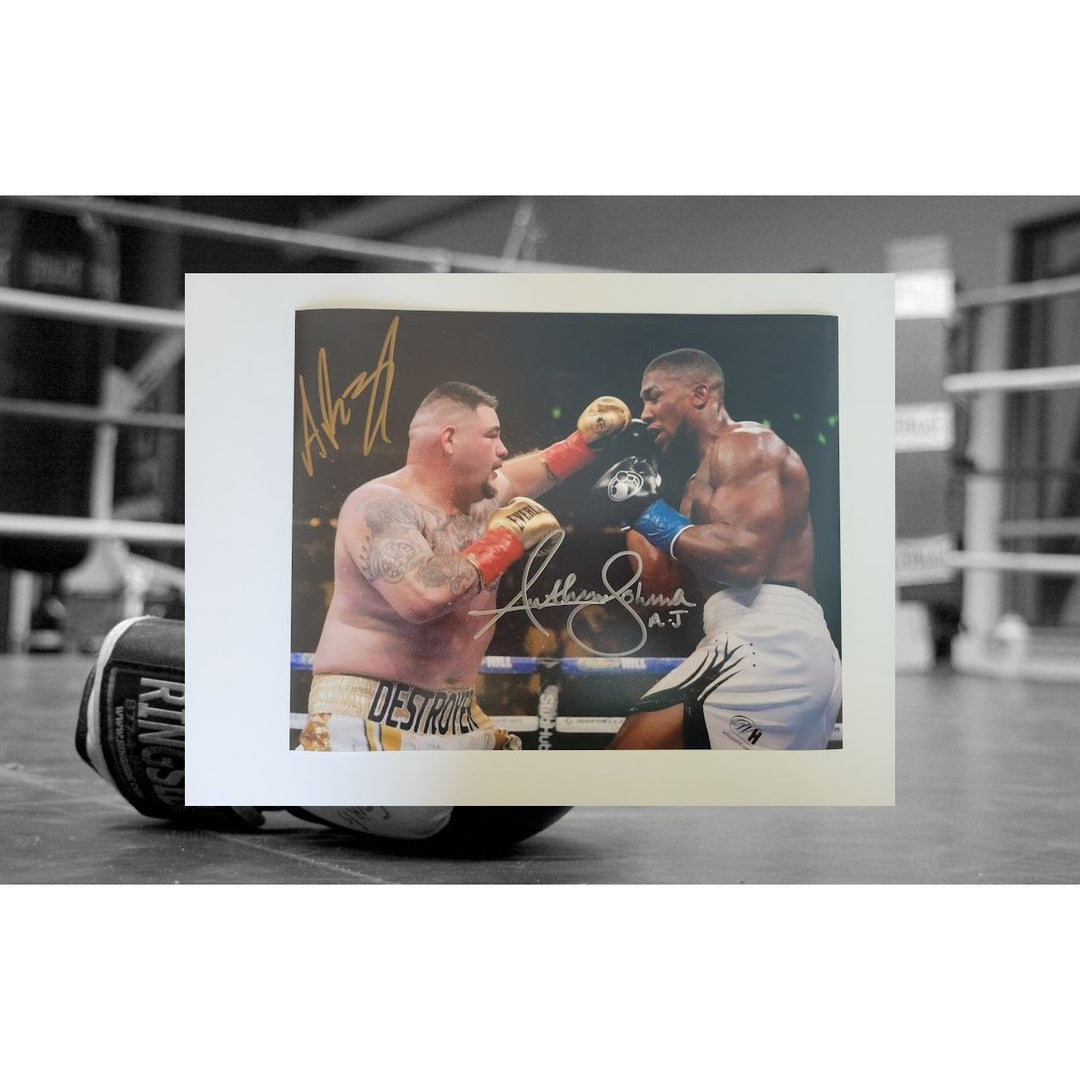 Andy Ruiz Anthony Joshua 8 x 10 photo signed