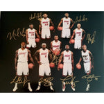 Load image into Gallery viewer, Miami Heat Unstoppable millions of people who rely on conventional 2012 13 NBA champ 16 x 20 photo signed with proof
