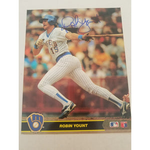 Robin Yount Milwaukee Brewers 8 x 10 signed photo