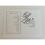 Load image into Gallery viewer, Bubba Watson Masters Golf scorecard signed with proof
