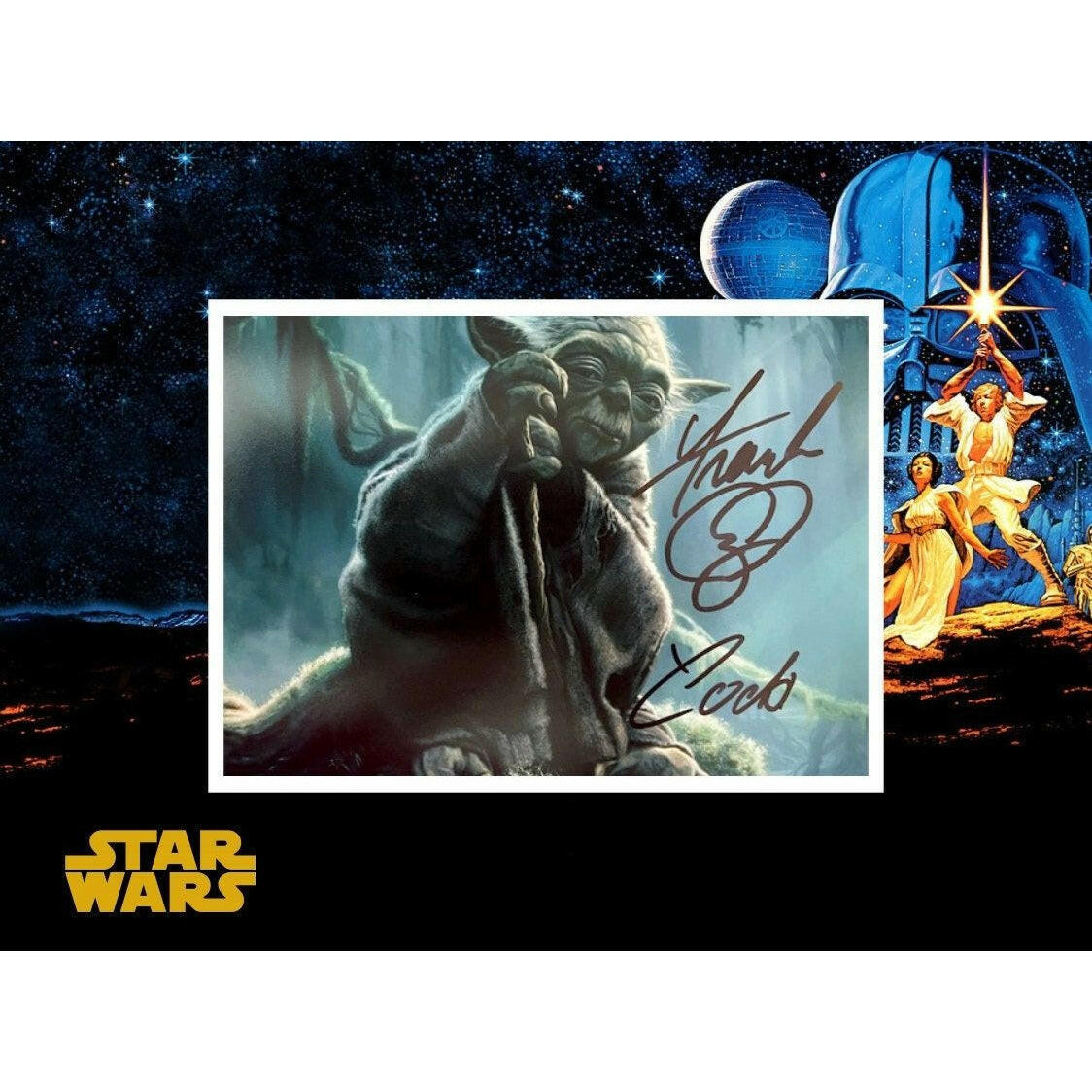 Frank Oz Yoda Star Wars 5 x 7 photo signed