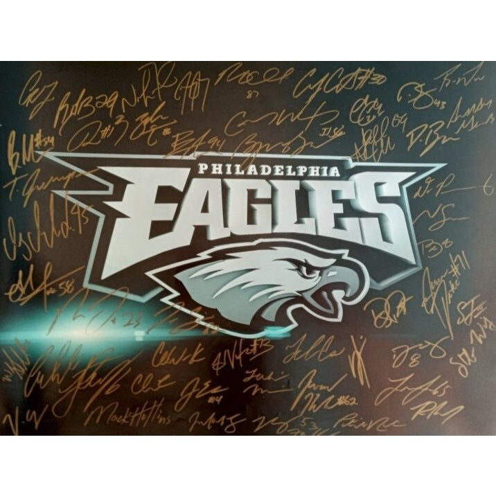 2017 Philadelphia Eagles Super Bowl champions team signed 16 x 20 photo
