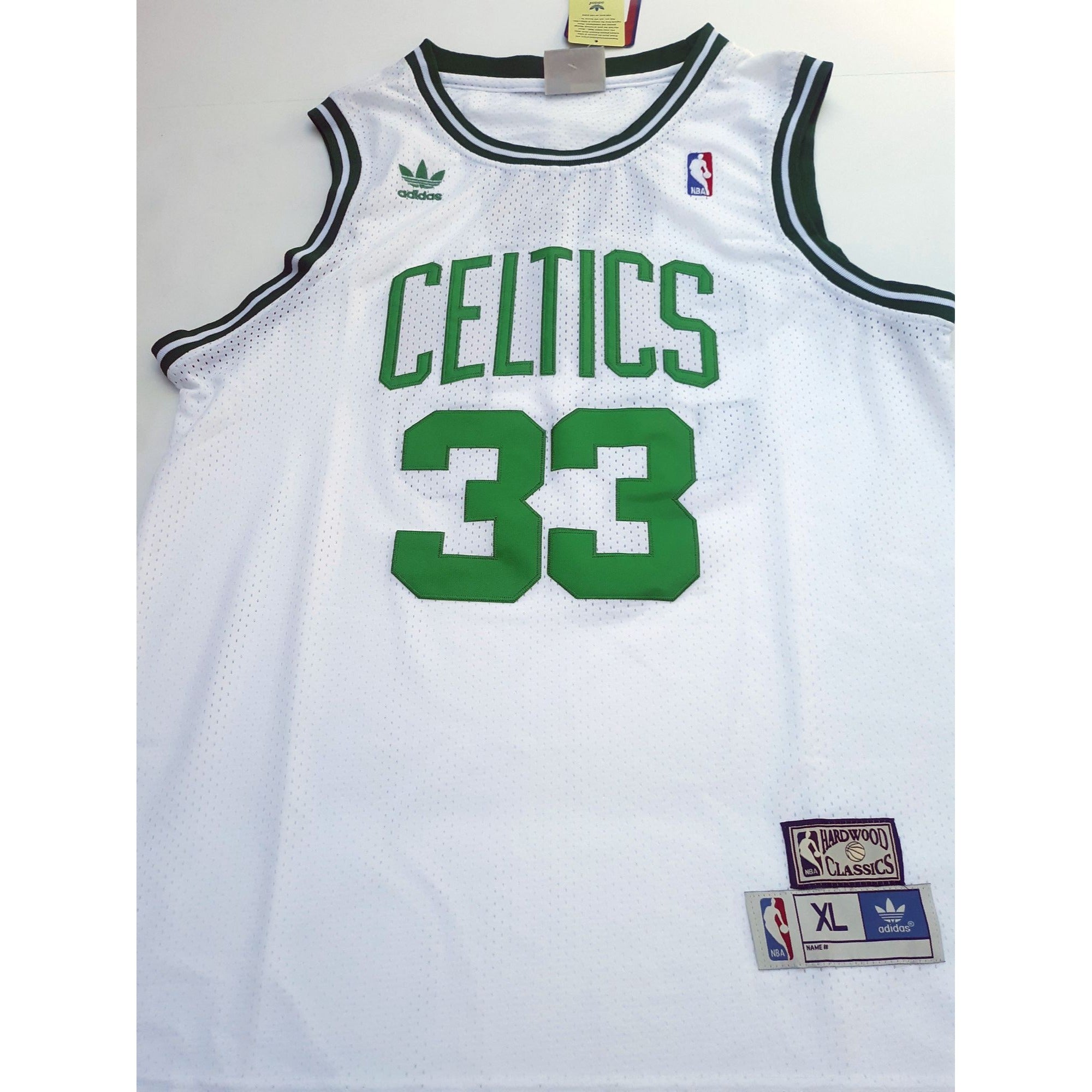 Larry Bird Adidas Hardwood Classics Boston Celtics Jersey (Size XL