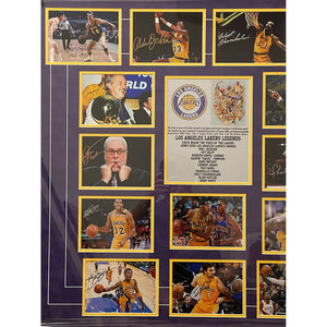 Los Angeles Lakers Magic Johnson, Kobe Bryant, Chick Hearn, LeBron James signed with proof