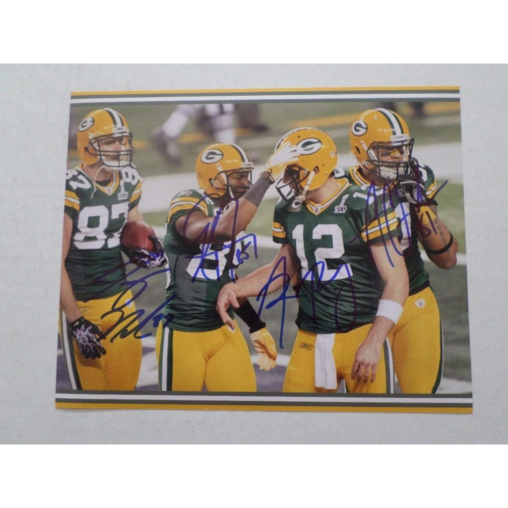 Aaron Rodgers Greg Jennings Jordy Nelson 8 x 10 signed photo