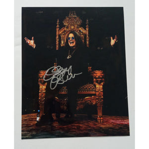 Ozzy Osbourne Black Sabbath 8 by 10 signed photo with proof