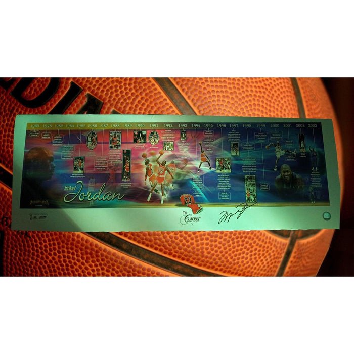 Michael Jordan signed photo with proof