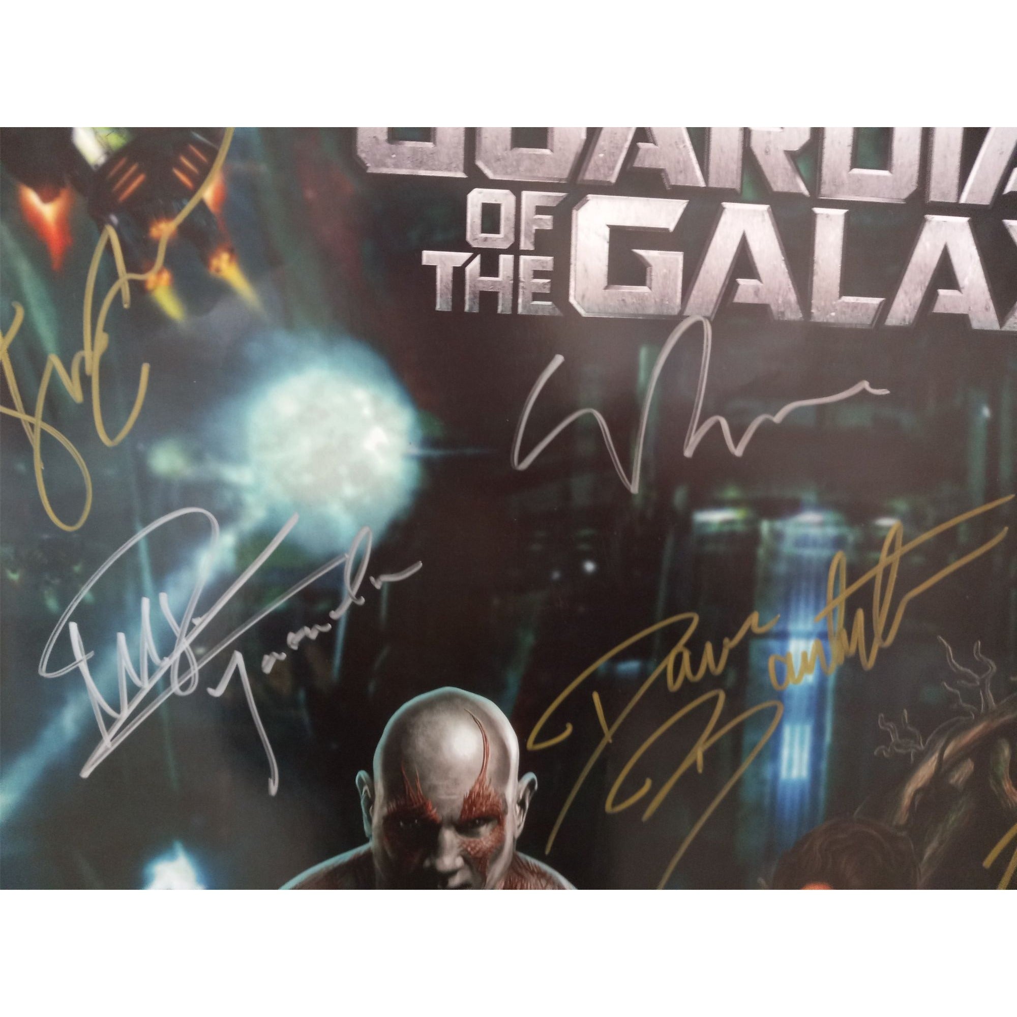 Guardians of the Galaxy 36x24 Vin Diesel Bradley Cooper Chris Pratt Stan Lee cast signed with proof