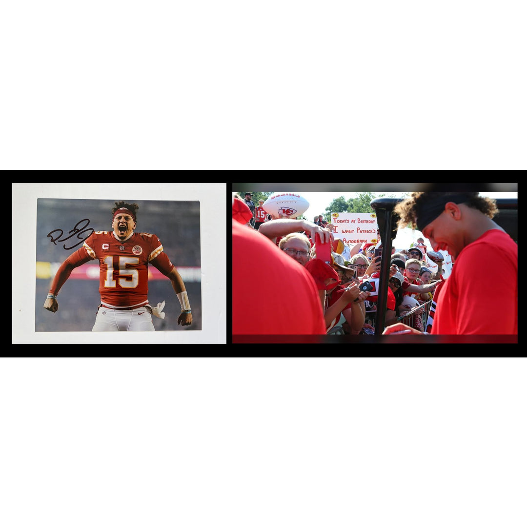 Patrick Mahomes Kansas City Chiefs 8x10 photo signed with proof