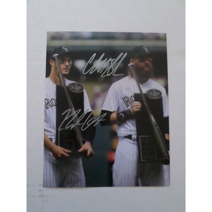 Charlie Blackmon and Nolan Arenado 8 x 10 signed photo