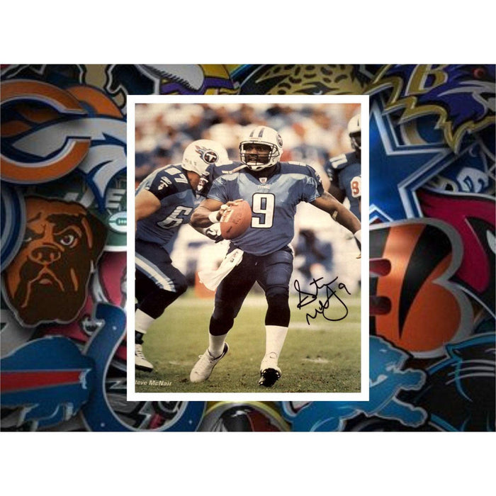 Steve McNair Tennessee Titans 8x10 photo signed