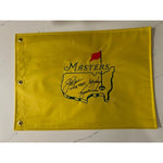 Load image into Gallery viewer, Tiger Woods and Jack Nicklaus Masters pin flag signed with proof
