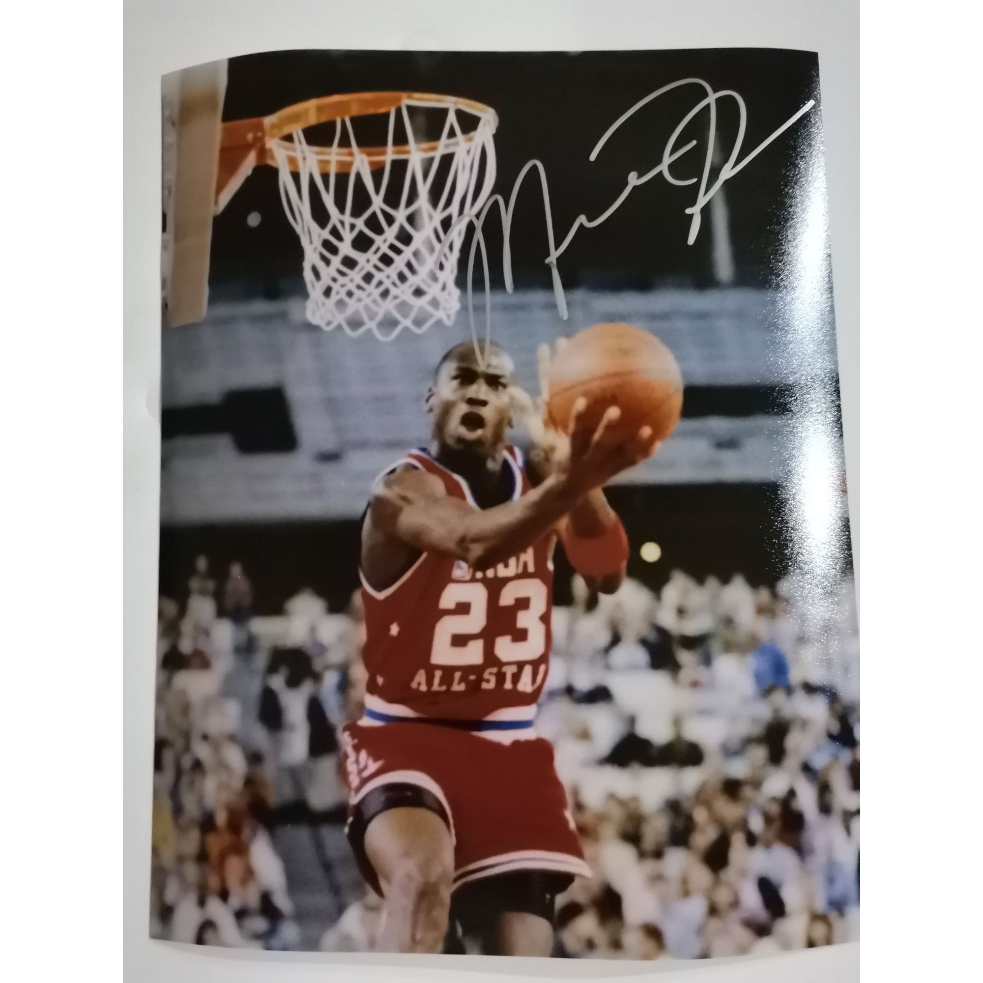 Michael Jordan Chicago Bulls 8 by 10 signed photo with proof