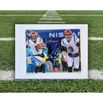 Load image into Gallery viewer, Joe  Burrow Ja&#39;Marr Chase Cincinnati Bengals 8x10 photo signed with proof free frame
