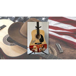 Load image into Gallery viewer, Dolly Parton and Kenny Rogers One of a Kind guitar signed with proof
