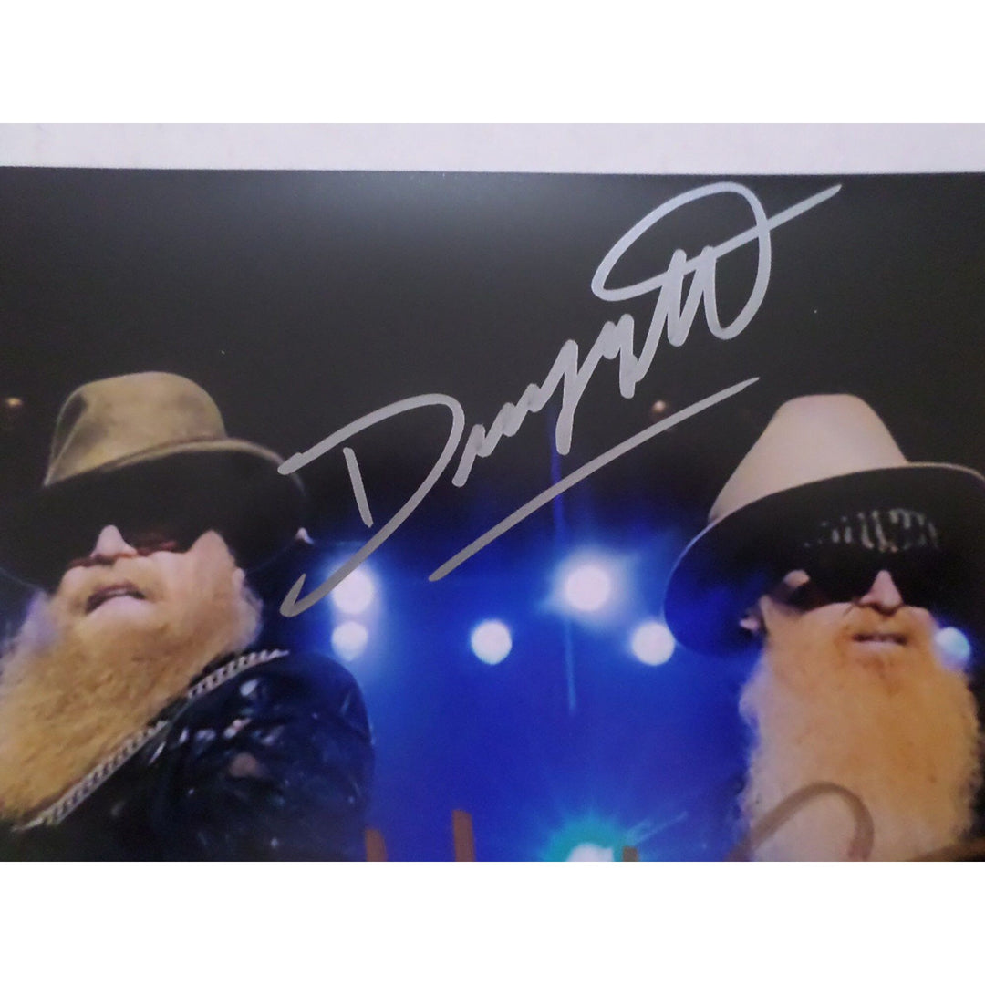 Billy Gibbons and Dusty Hill ZZ Top 8 by 10 signed photo