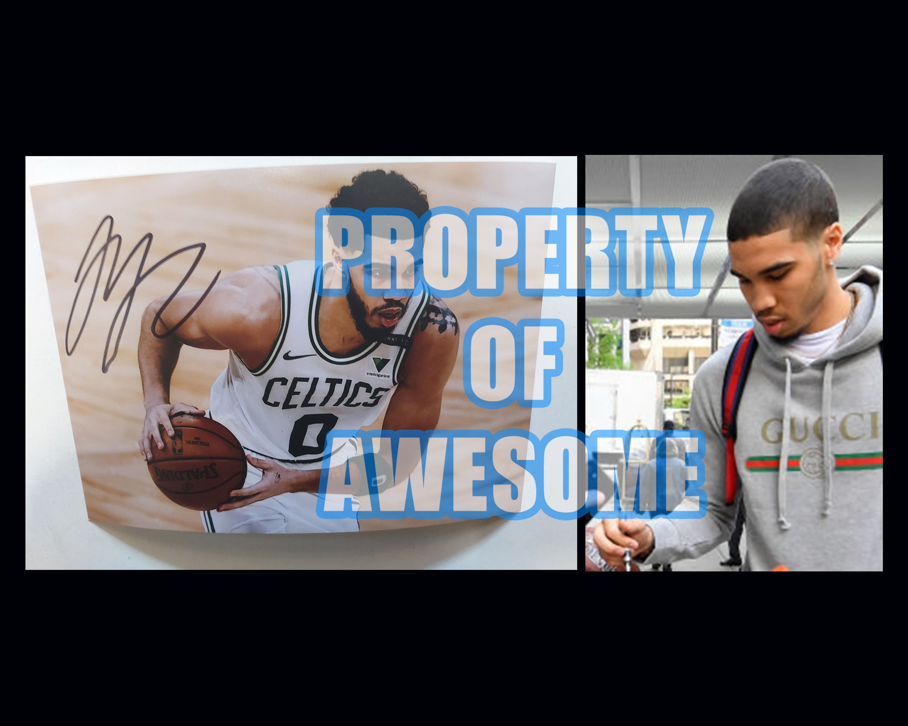 Jayson Tatum Boston Celtics 5 x 7 photo signed