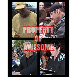 Samuel L Jackson, John Travolta, Quentin Tarantino, Harvey Keitel 8 x 10 signed with proof