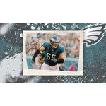 Load image into Gallery viewer, Lane Johnson Philadelphia Eagles 5x7 photo signed with proof with free acrylic frame
