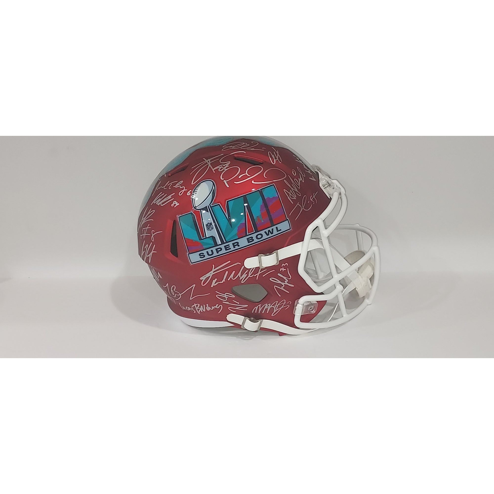 Patrick Mahomes Kansas City Chiefs Super Bowl 57 team signed Riddell S –  Awesome Artifacts