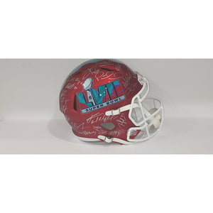 Travis Kelce Autographed Chiefs Super Bowl 57 Football Mini Helmet