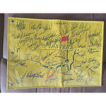 Load image into Gallery viewer, 38 Masters golf champions Jack Nicklaus Tiger Woods Arnold Palmer Phil Mickelson Sam Snead signed with proof
