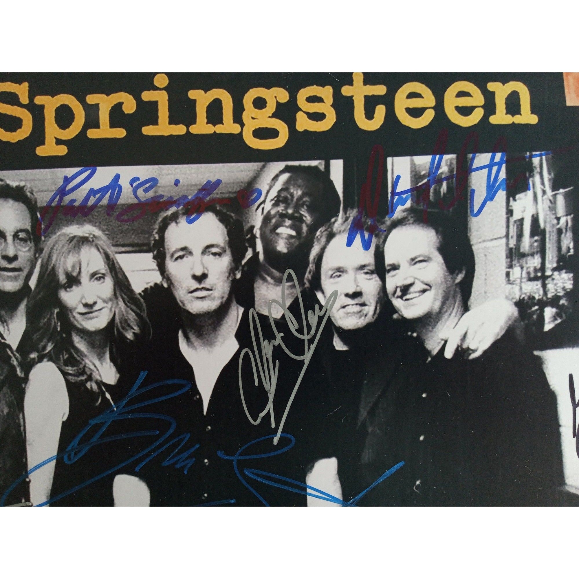 Bruce Springsteen, Clarence Clemons and the E Street Band 11x14 photo signed with proof