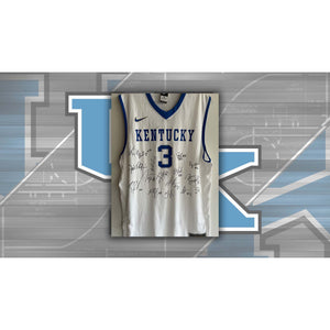John Calipari, Anthony Davis 2011-12 Kentucky Wildcats NCAA champions signed jersey with proof