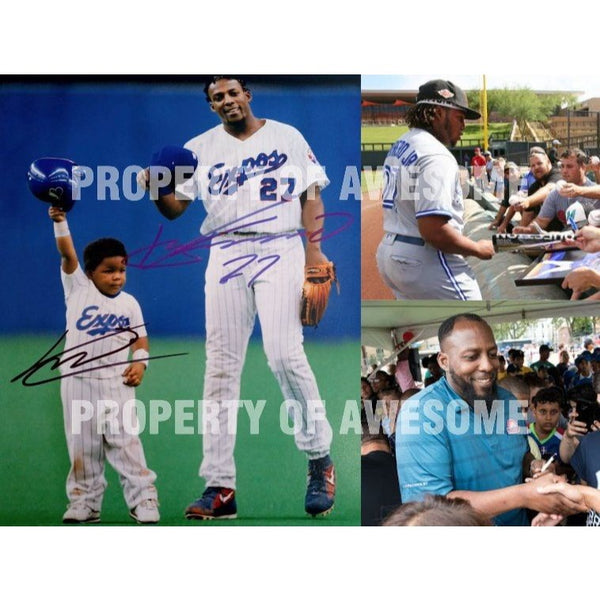 Vladimir Guerrero Jr. and Vladimir Guerrero Sr. 8x10 photo signed with –  Awesome Artifacts